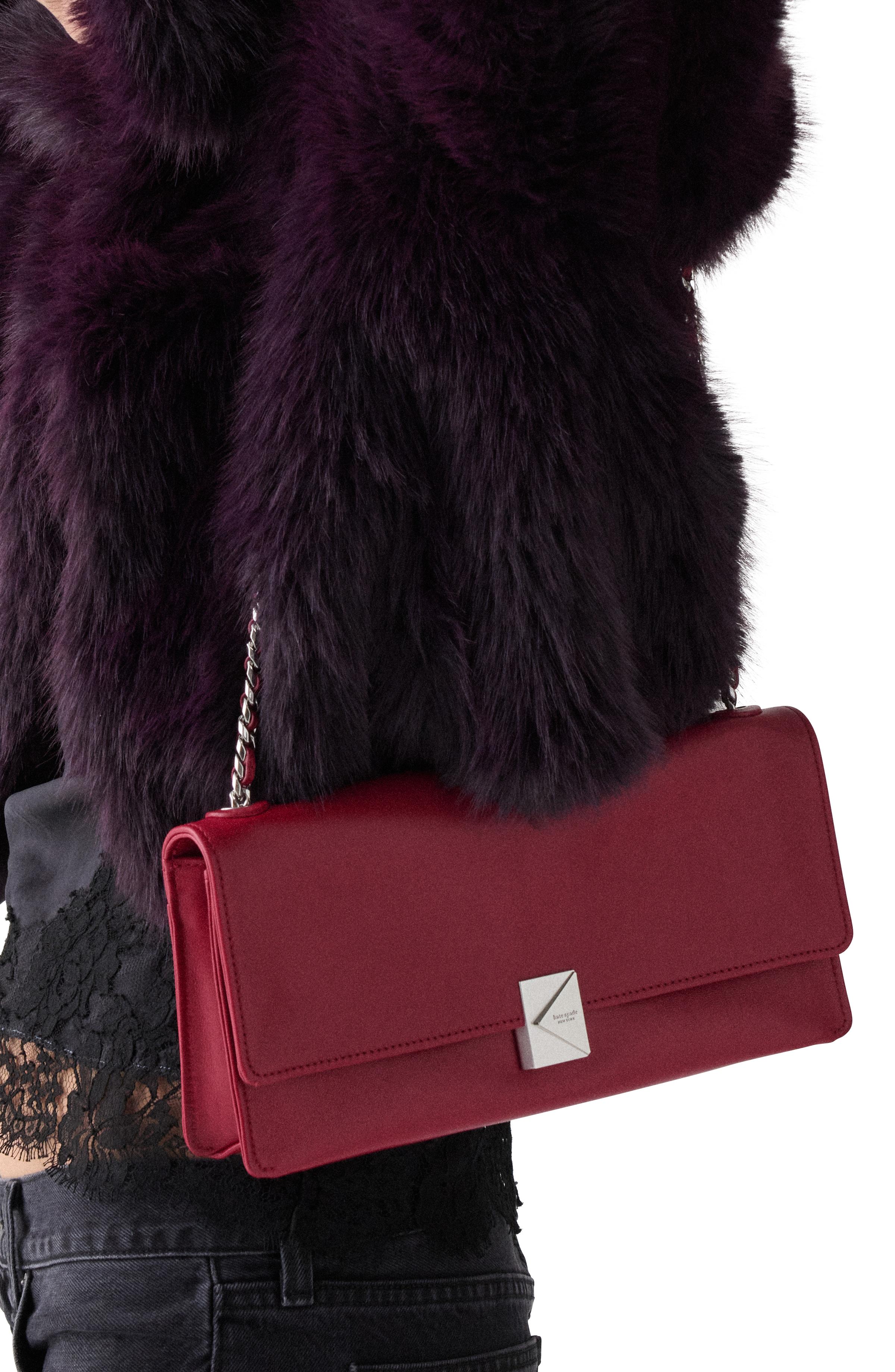 KM263-Deco Soft Shoulder Bag-Red Jam