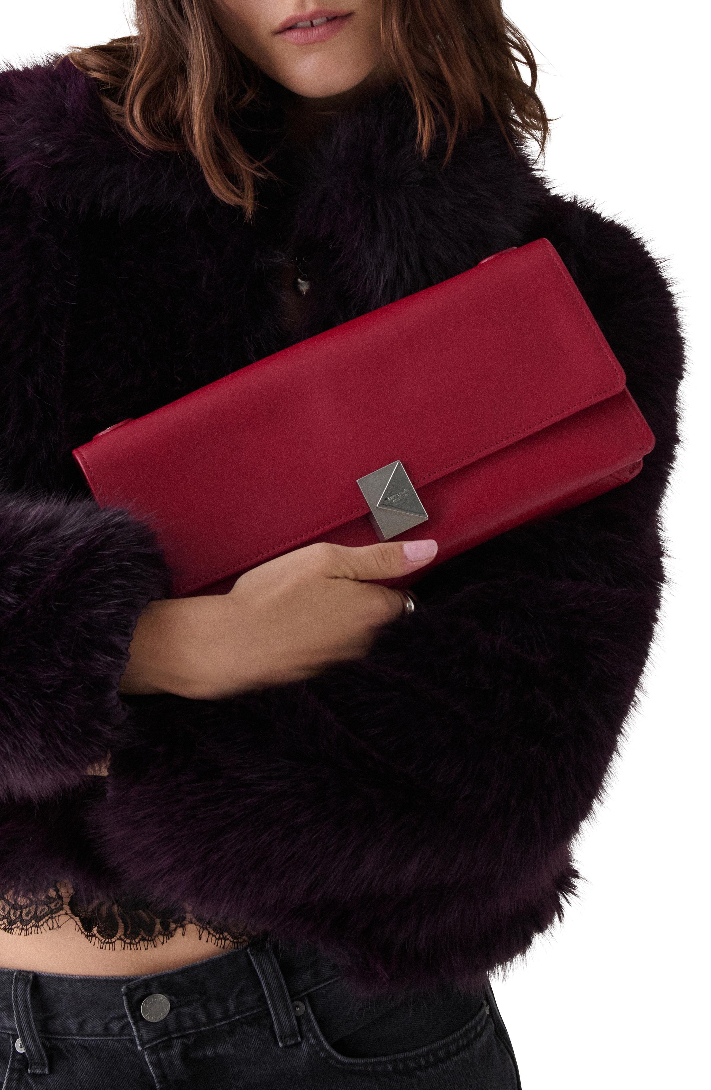 KM263-Deco Soft Shoulder Bag-Red Jam