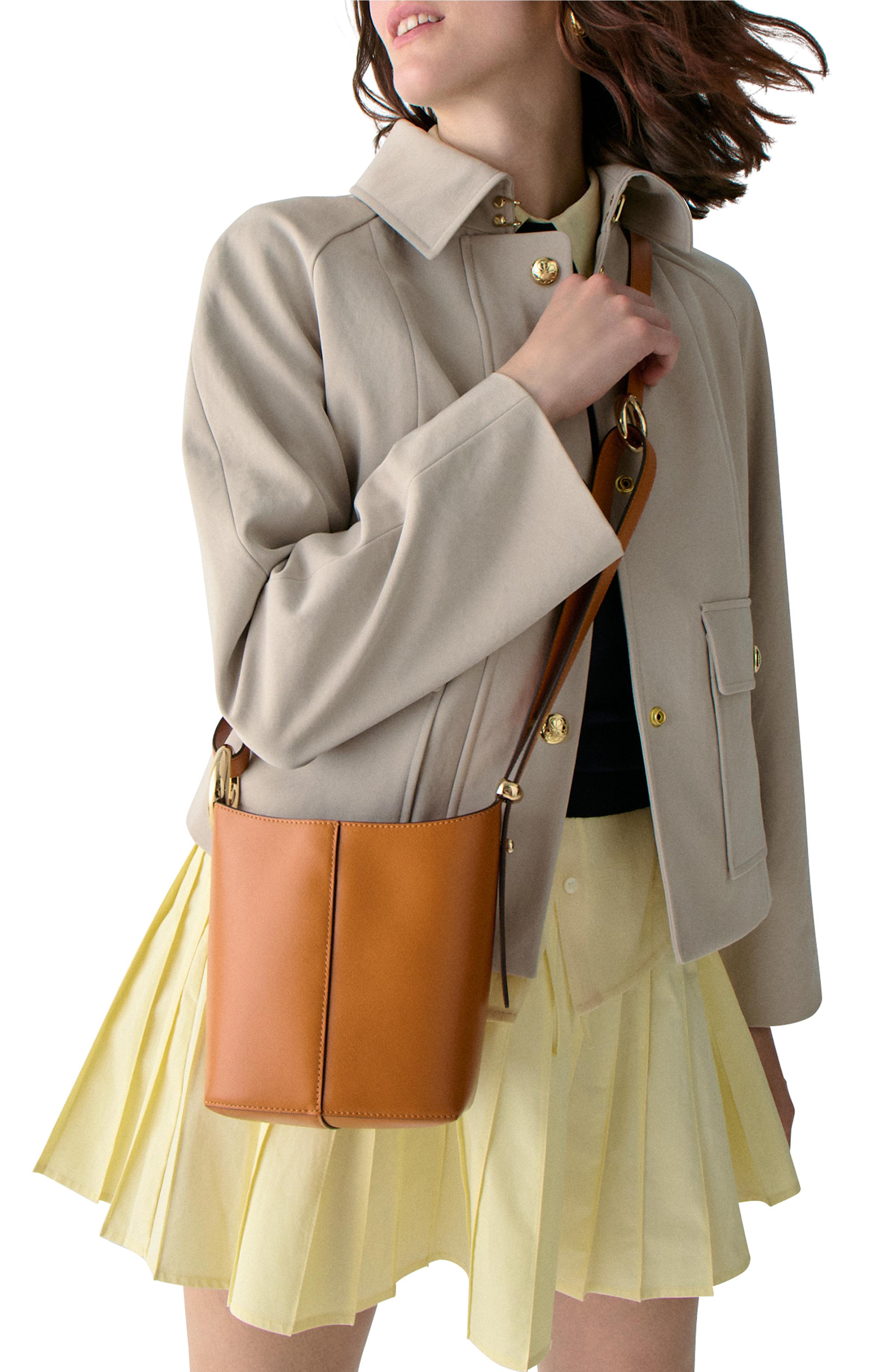 Halo Fine Grain Leather Mini Bucket