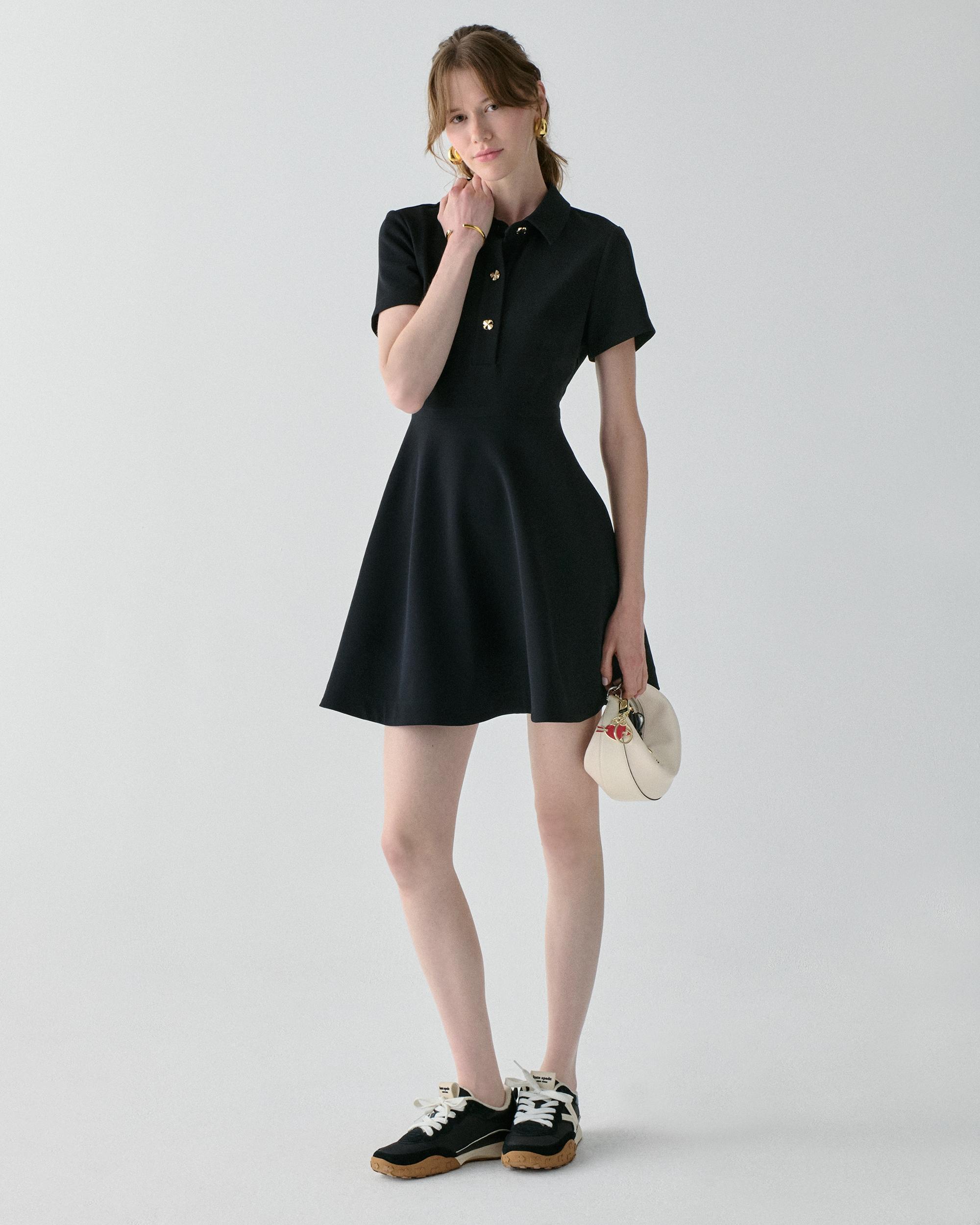 KM746-Polo Mini Dress-Black