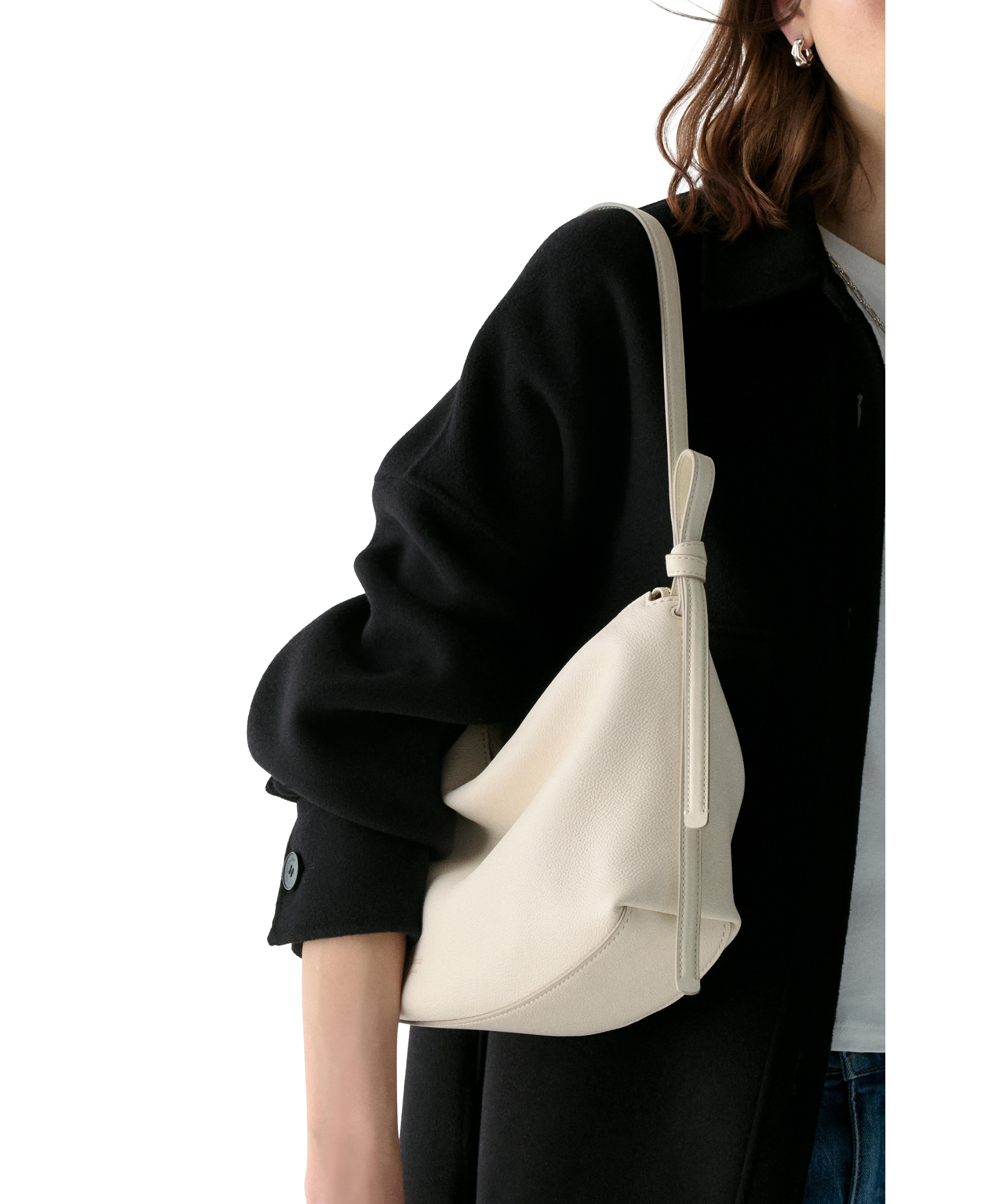 KM951-Loop Large Shoulder Bag-Cashew Milk
