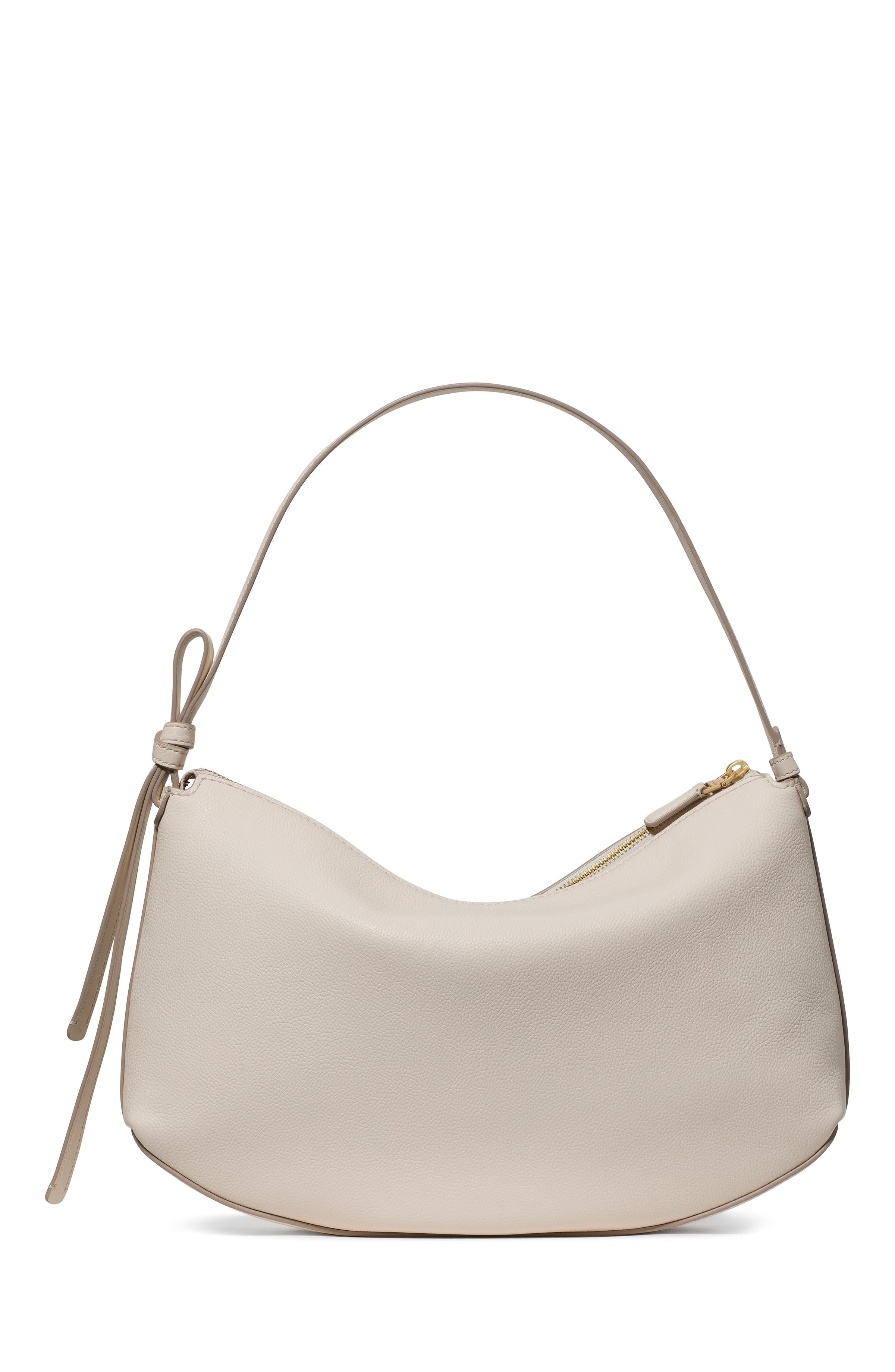 KM951-Loop Large Shoulder Bag-Cashew Milk