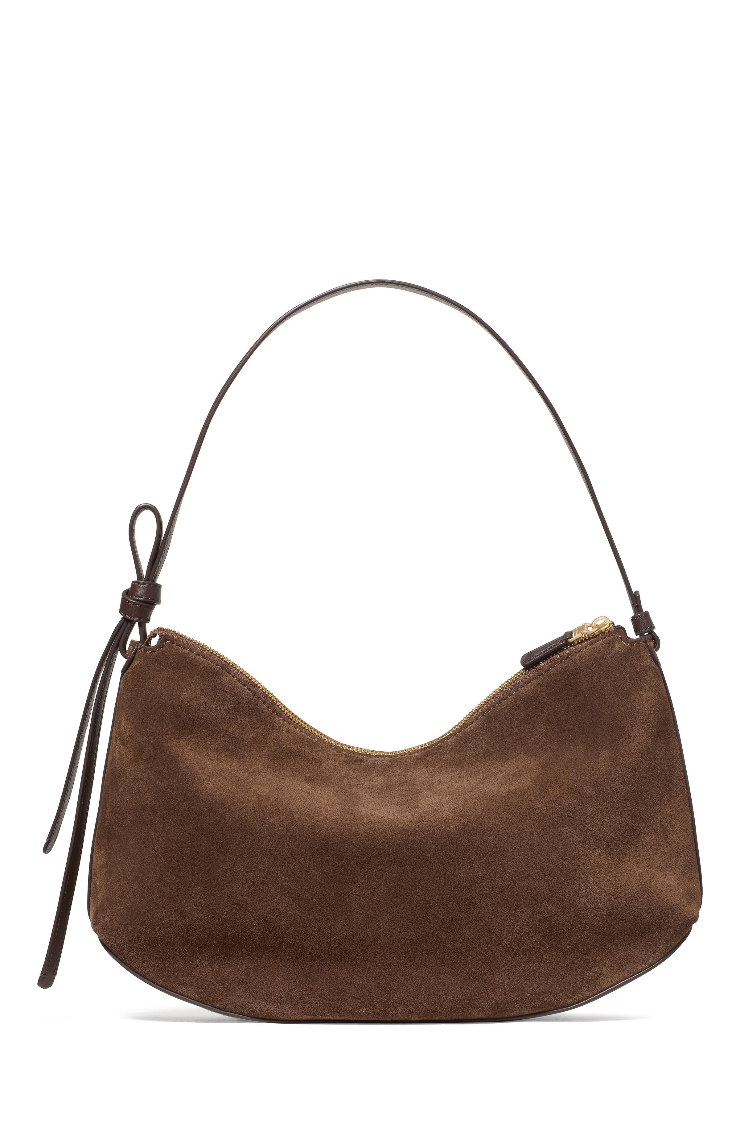KM953-Loop Suede Large Shoulder Bag-Hot Fudge Multi