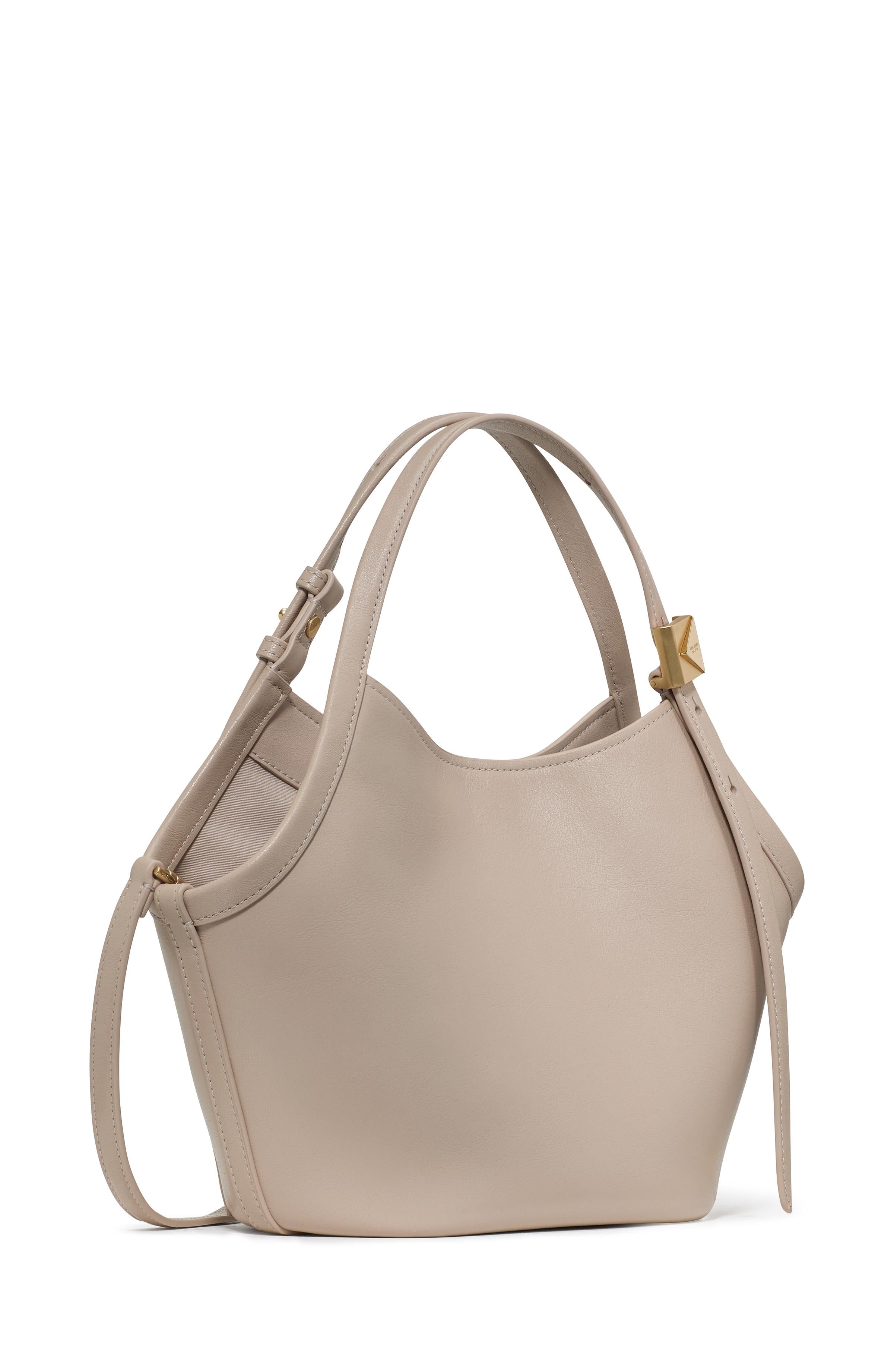 Deco Fine Grain Leather Small Tulip Tote