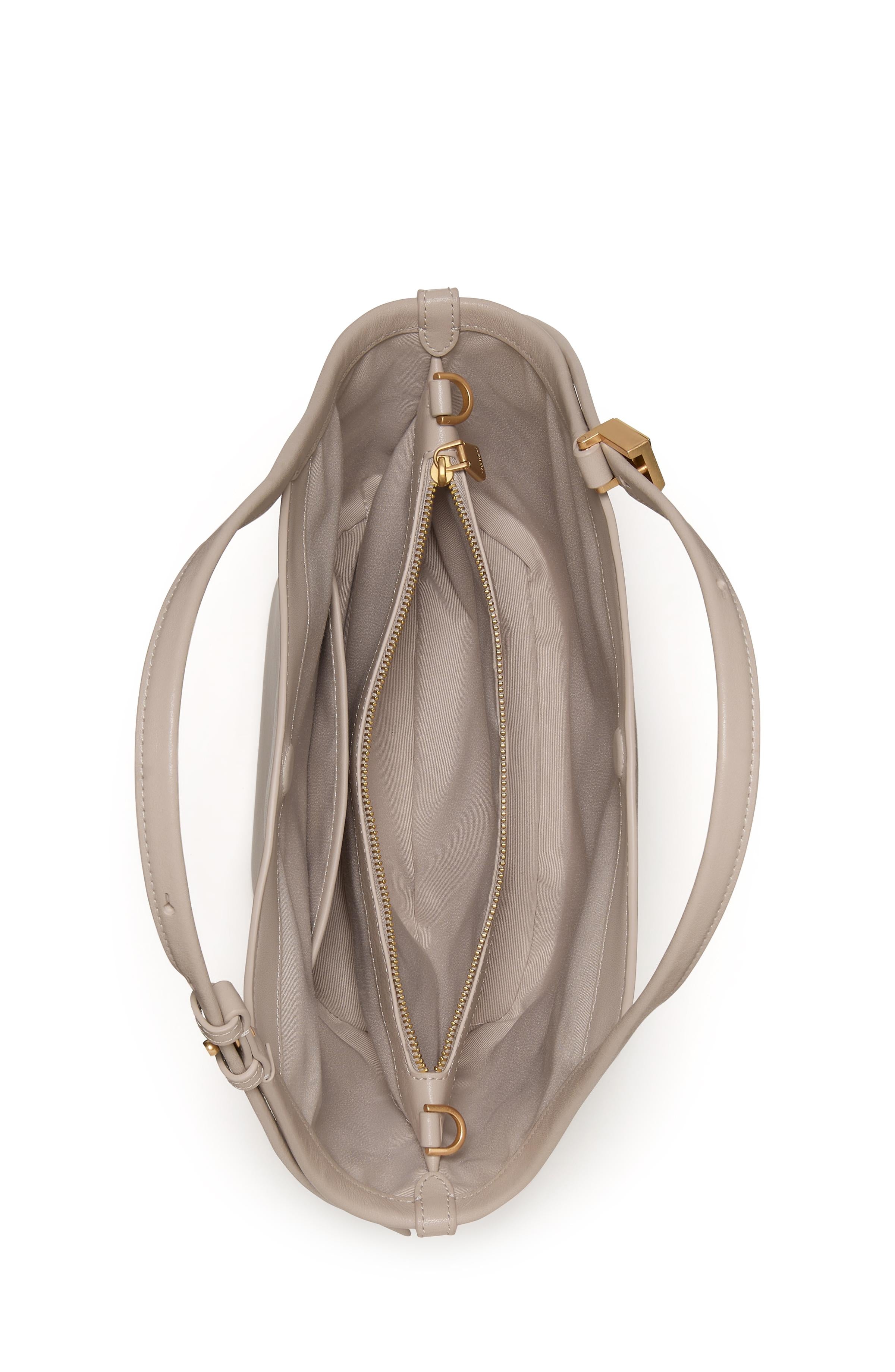 Deco Fine Grain Leather Small Tulip Tote