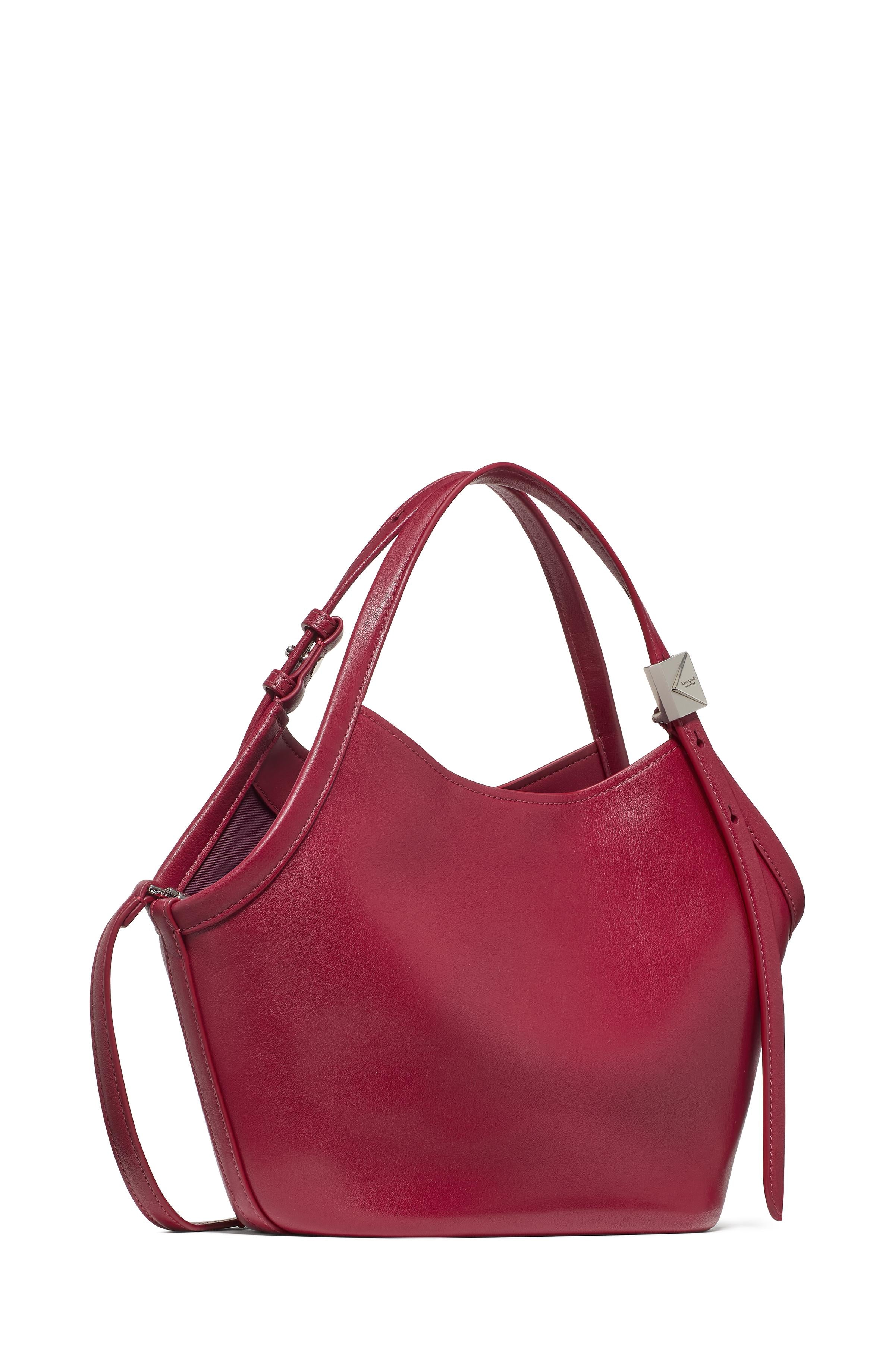 KN091-Deco Small Tulip Tote Bag-Red Jam