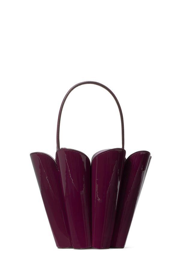 KN302-The Patent Spade Flower Bucket Bag-Purple Agate