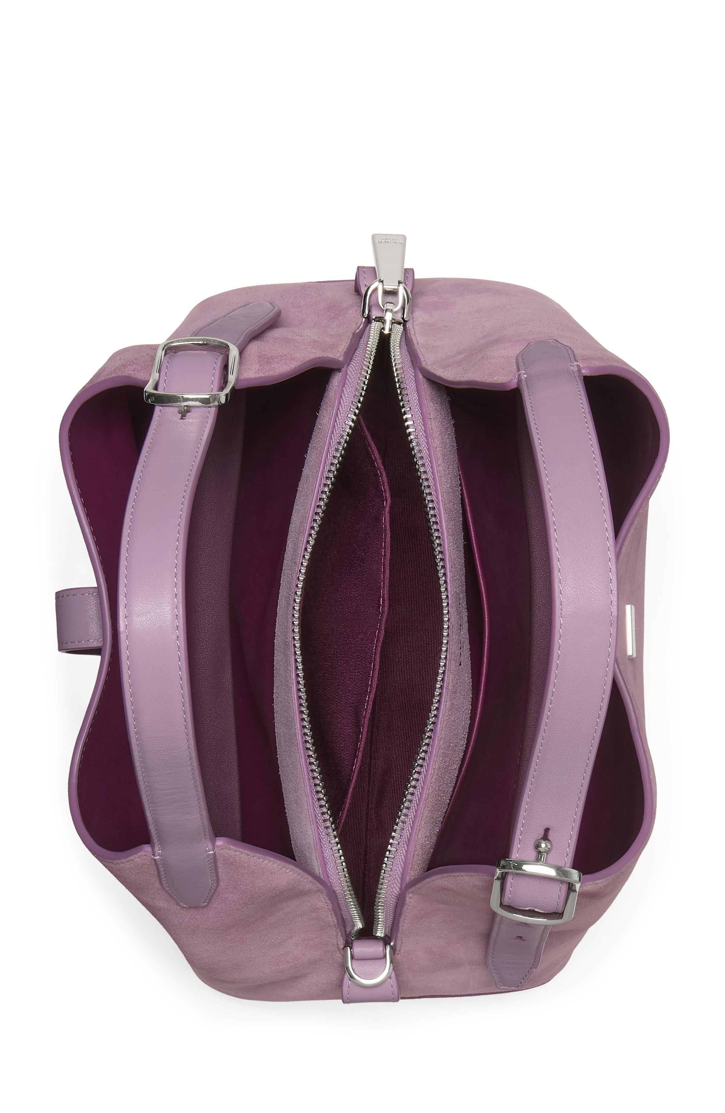 KN306-Deco Suede Crossbody Tote Bag-Market Purple Multi