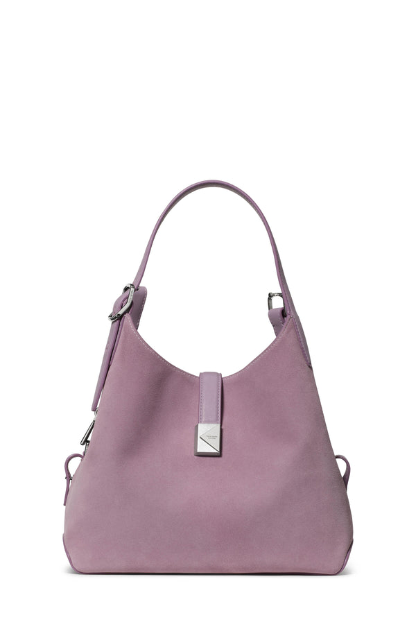 KN306-Deco Suede Crossbody Tote Bag-Market Purple Multi