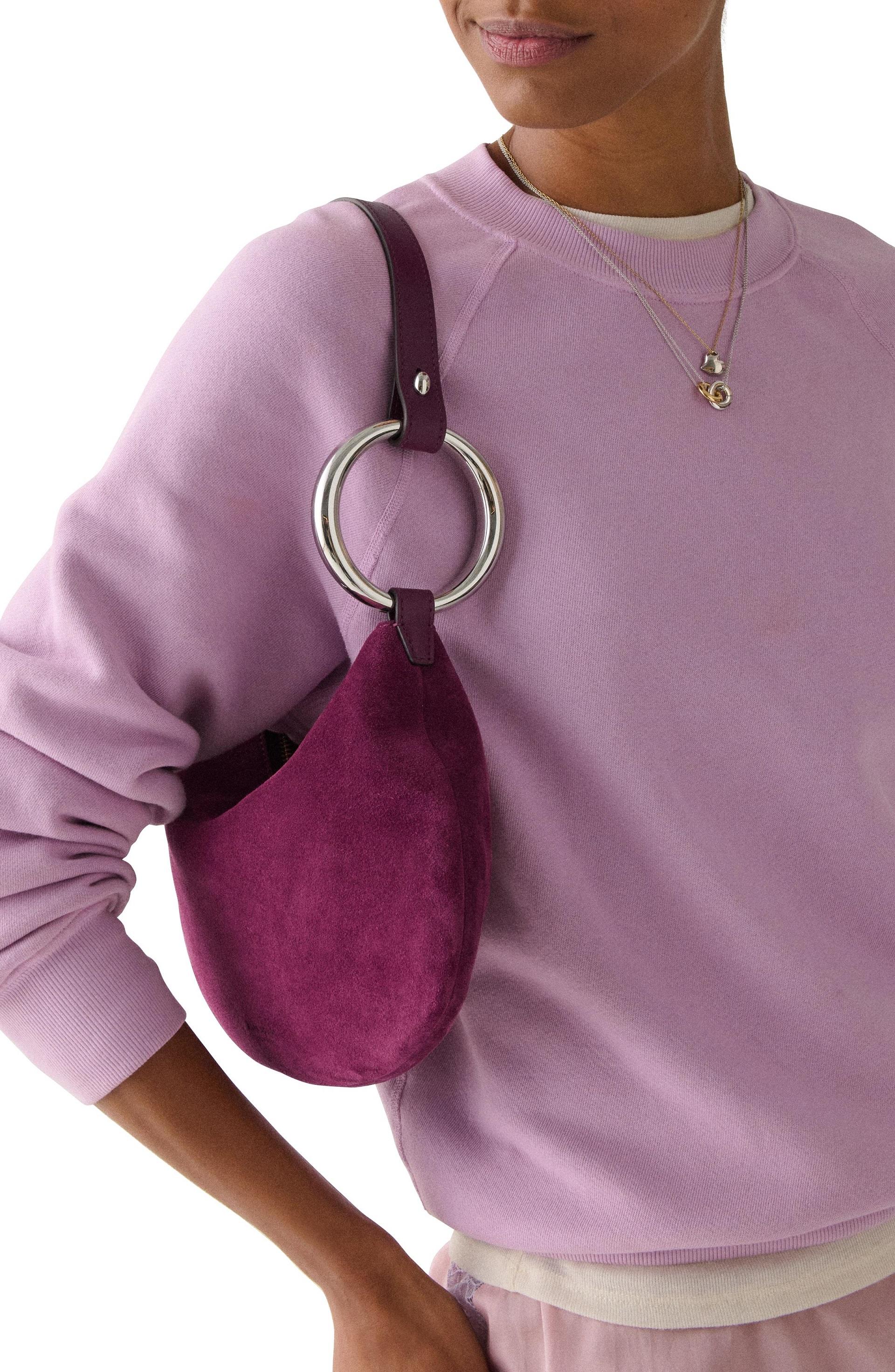 KN545-The Suede Bangle Bag-Purple Agate