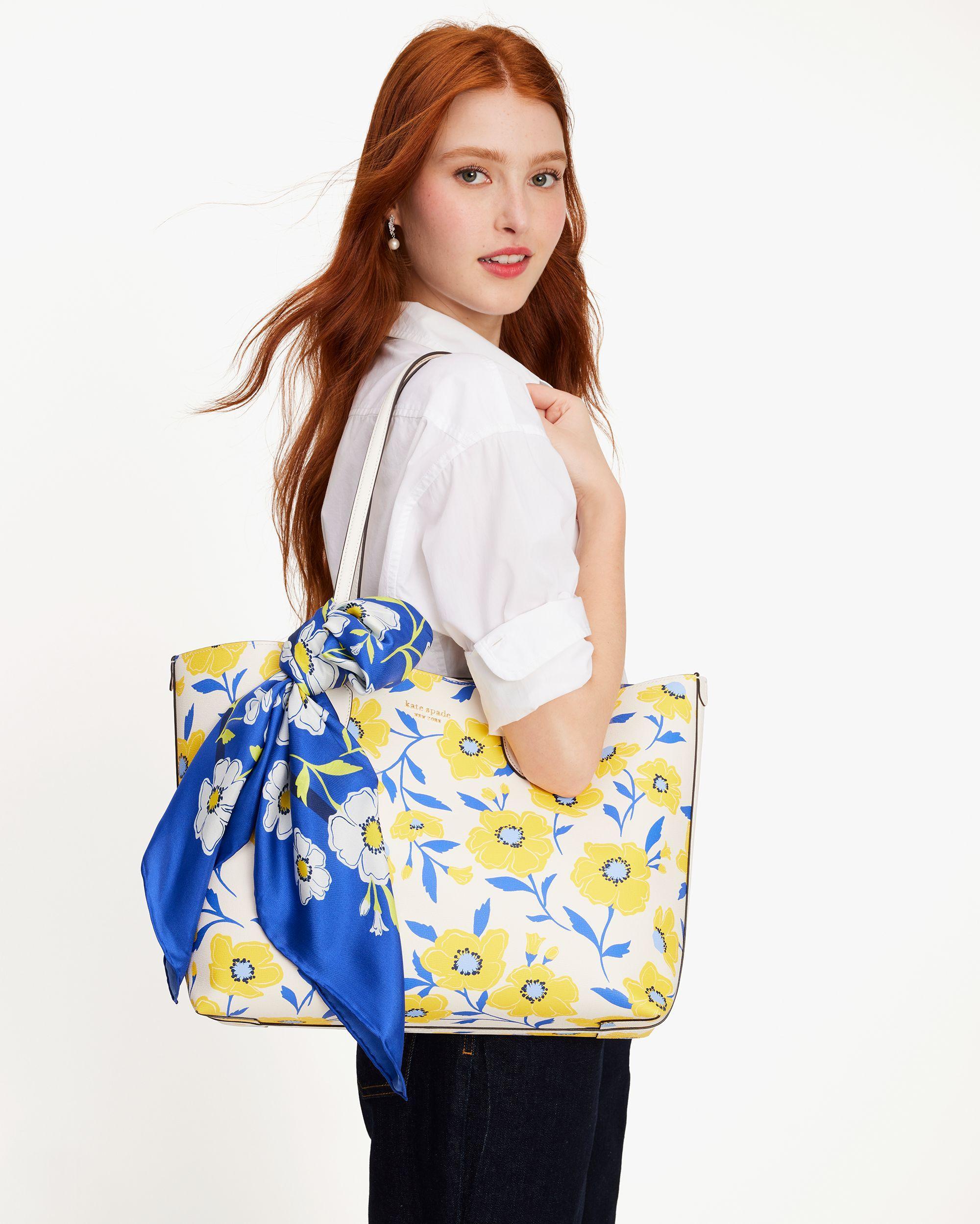 Sunshine Floral Silk Square