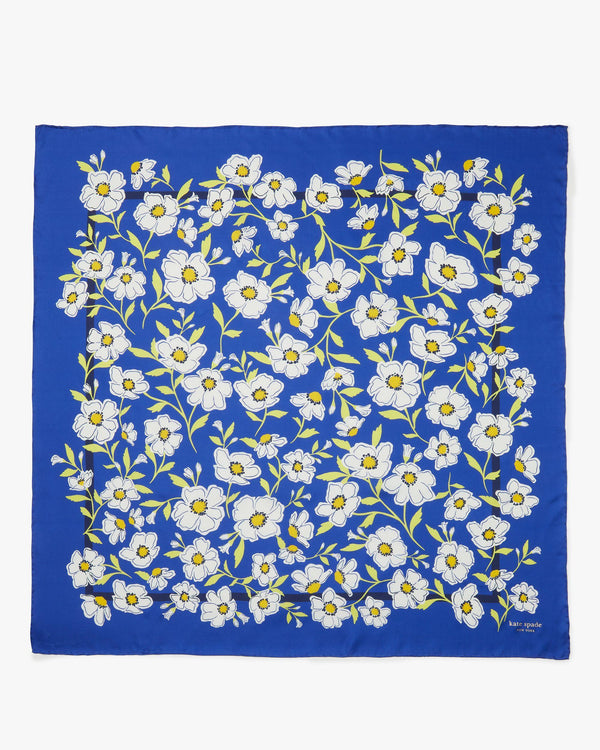 sunshine floral silk square