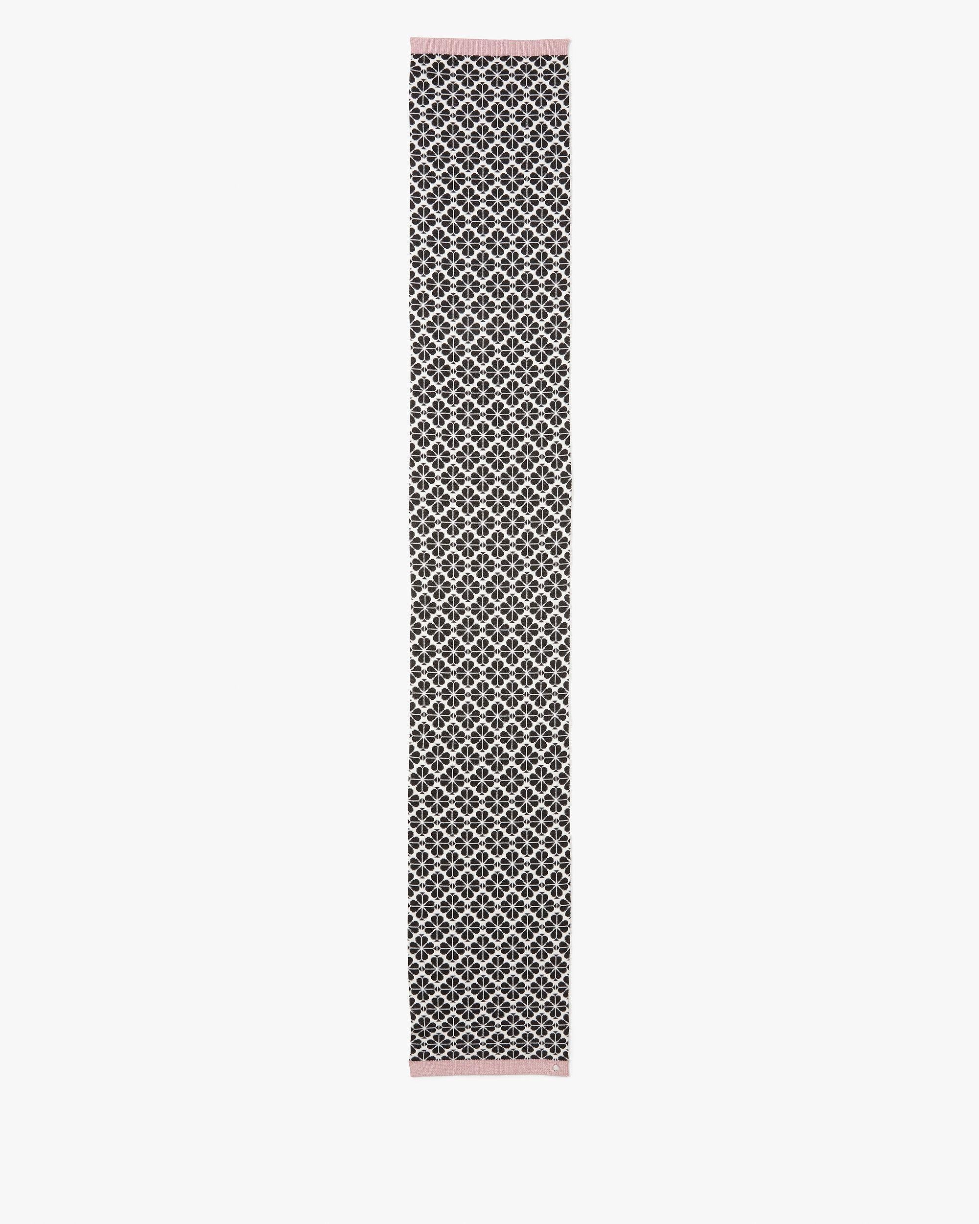 spade flower metallic scarf