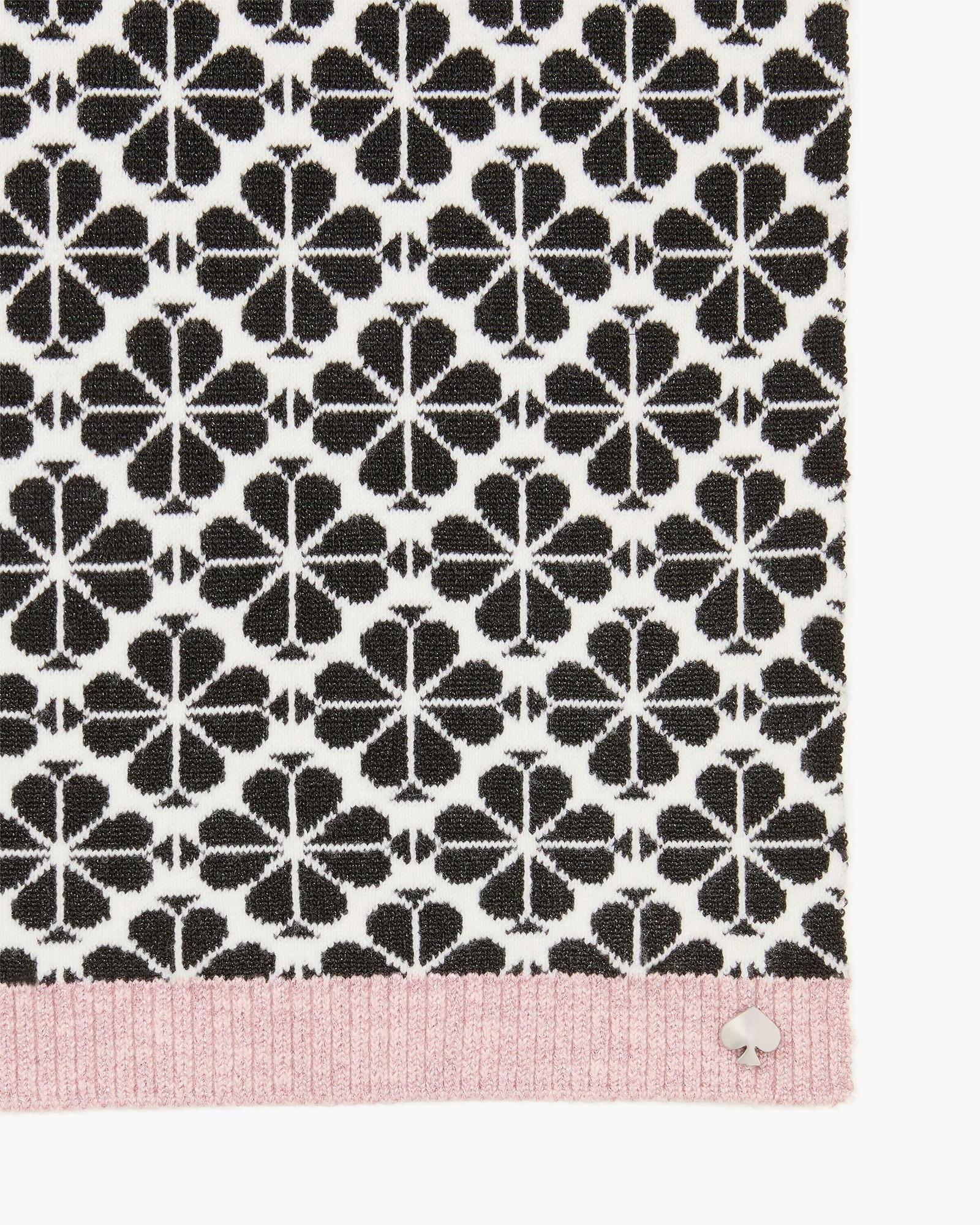 spade flower metallic scarf