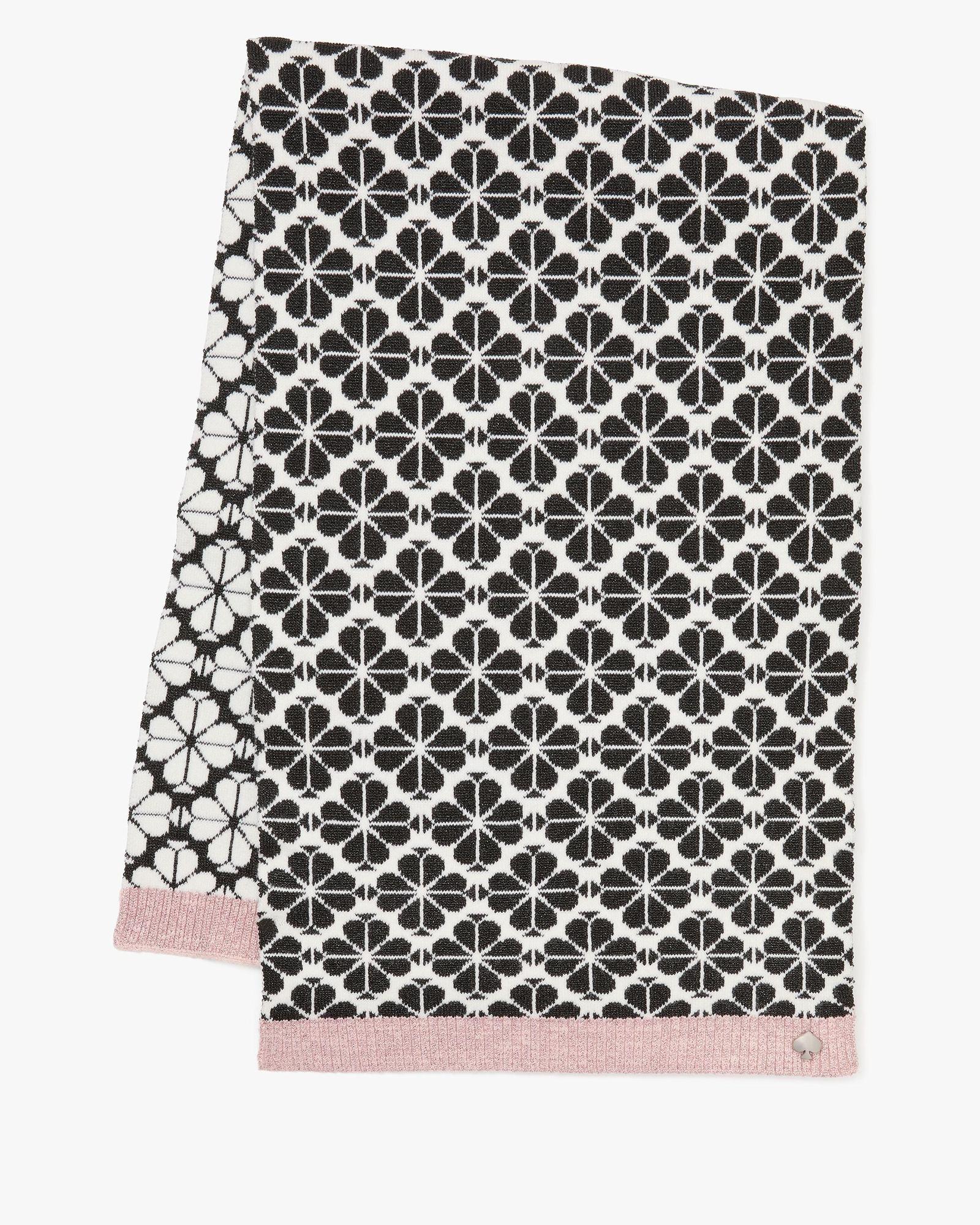 spade flower metallic scarf