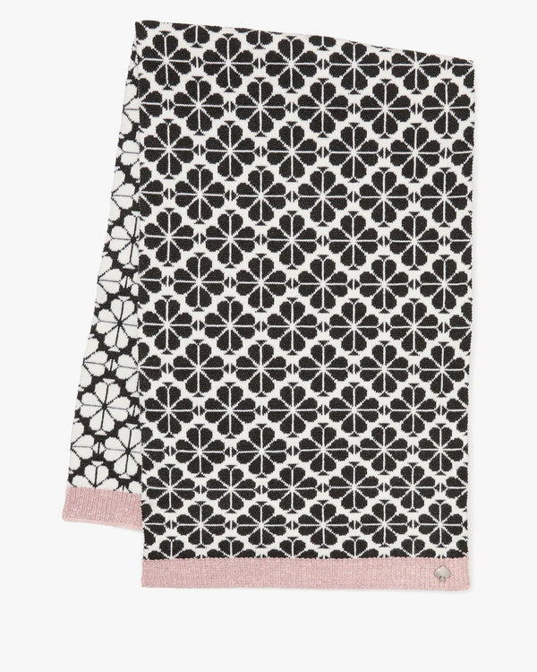 spade flower metallic scarf