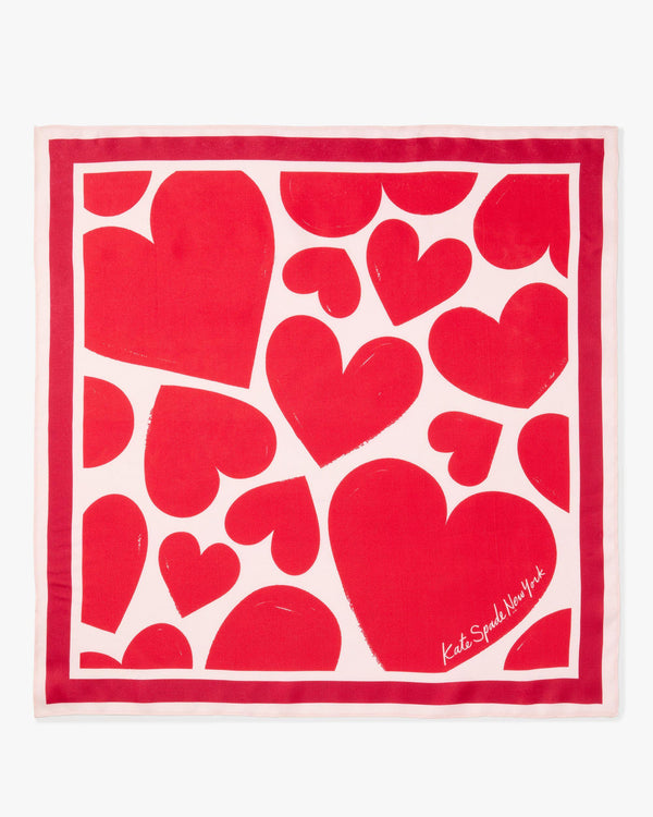 sweet hearts silk bandana