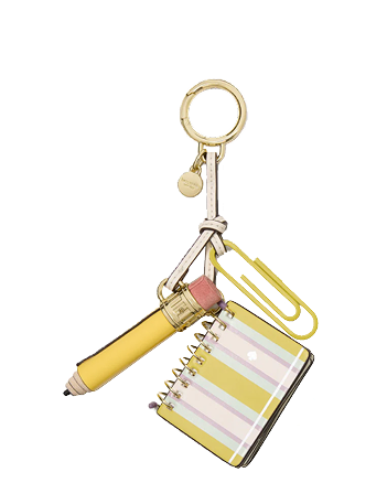 تعليقة حقيبة بتصميم قلم رصاص مصنوعة من مواد متنوعة