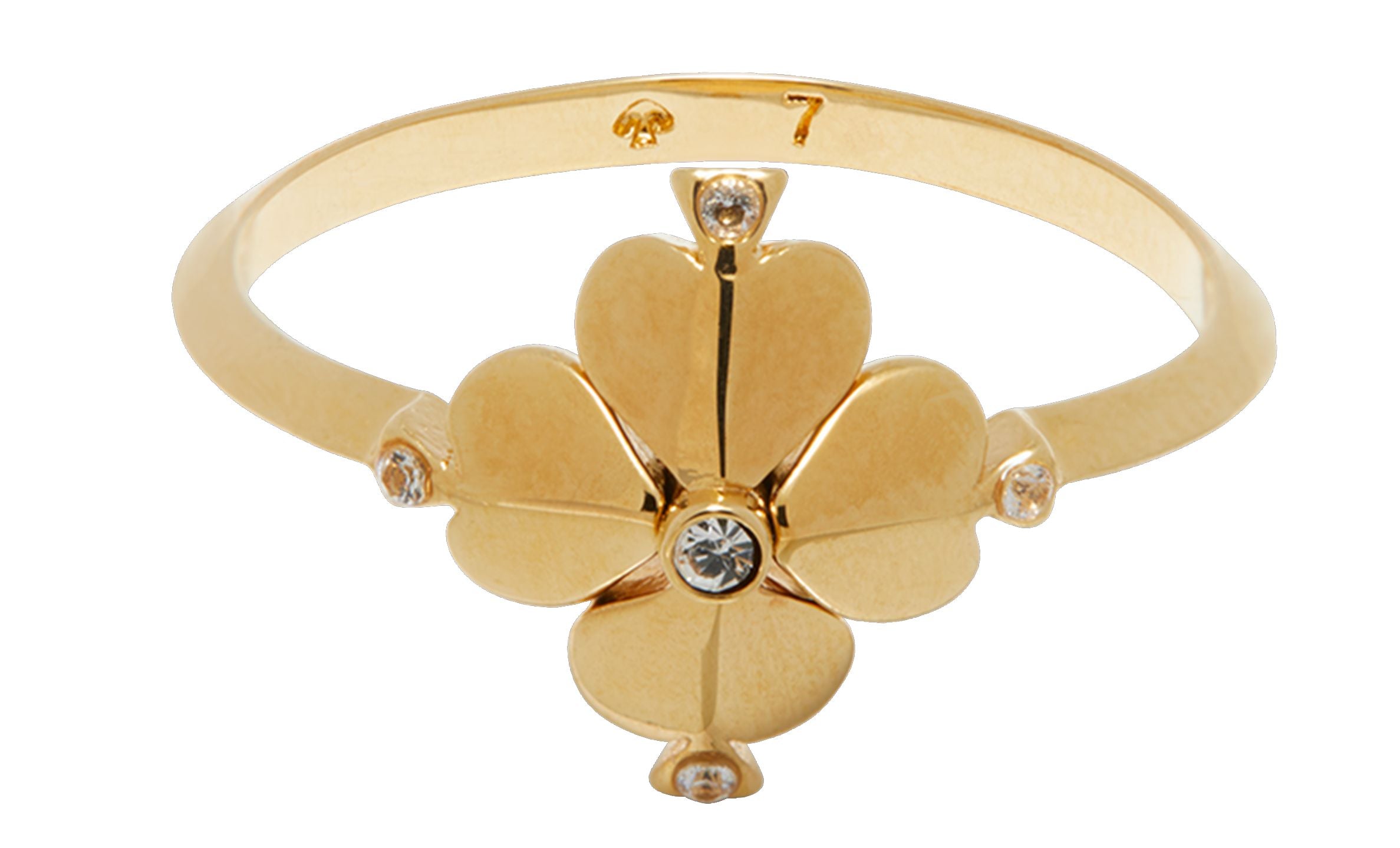 spade flower ring