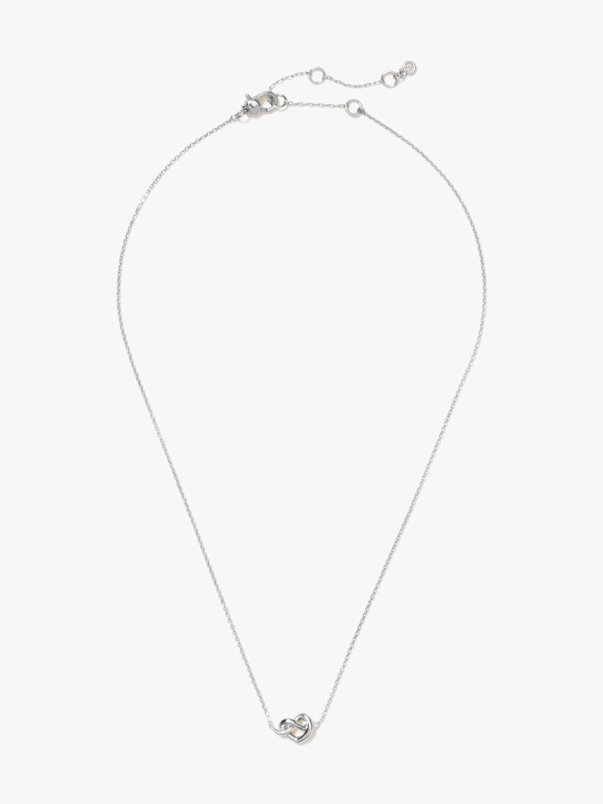 WBRUH307-Loves Me Knot Mini Pendant-Silver.