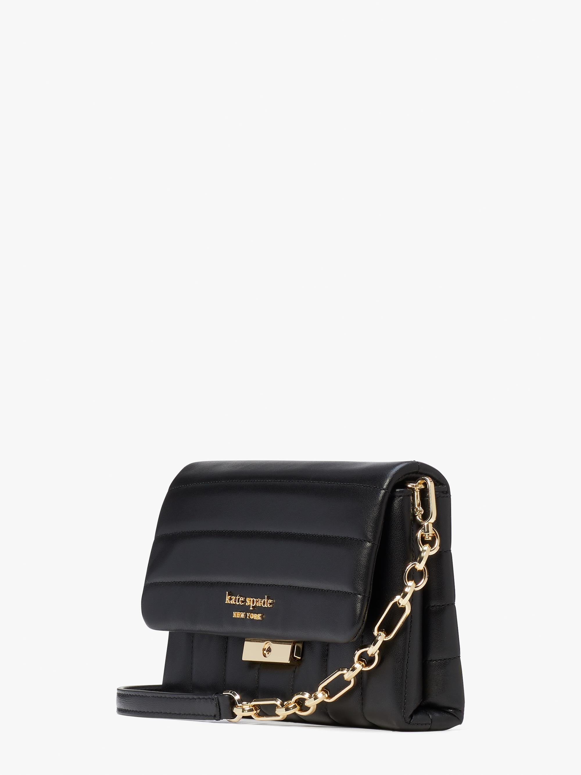 carlyle quilted chain wallet