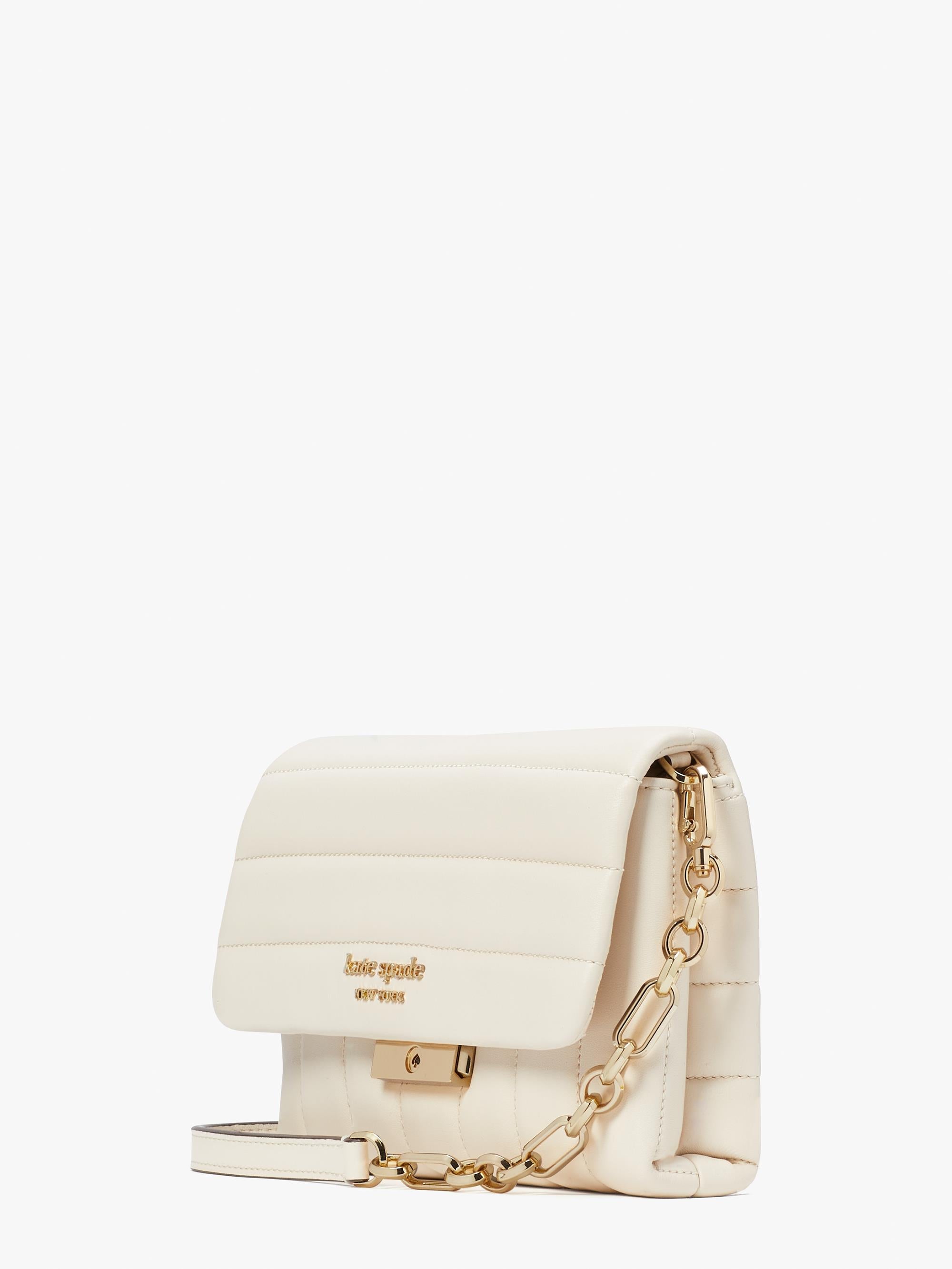 carlyle quilted chain wallet