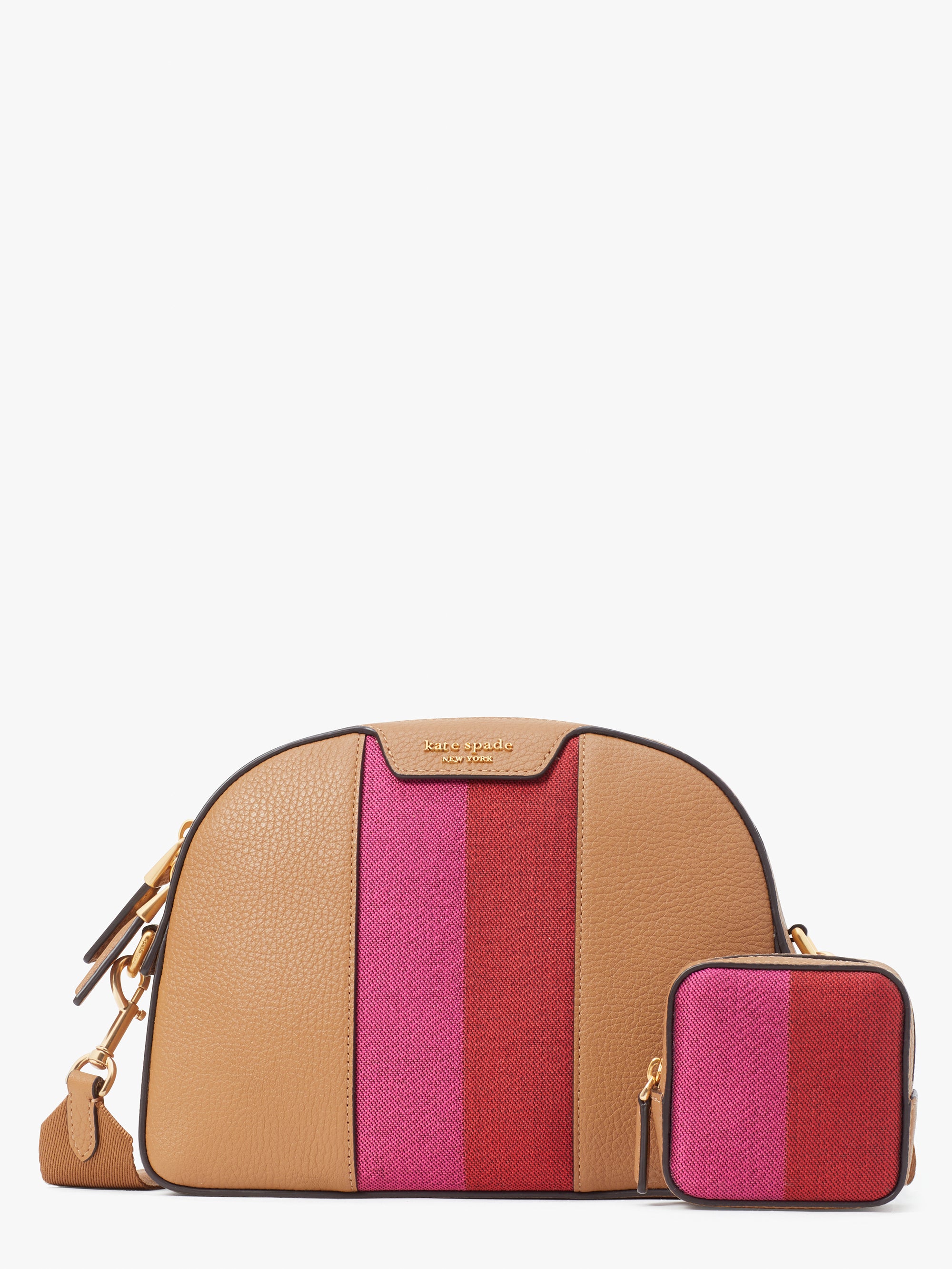 racing stripe addy medium dome crossbody