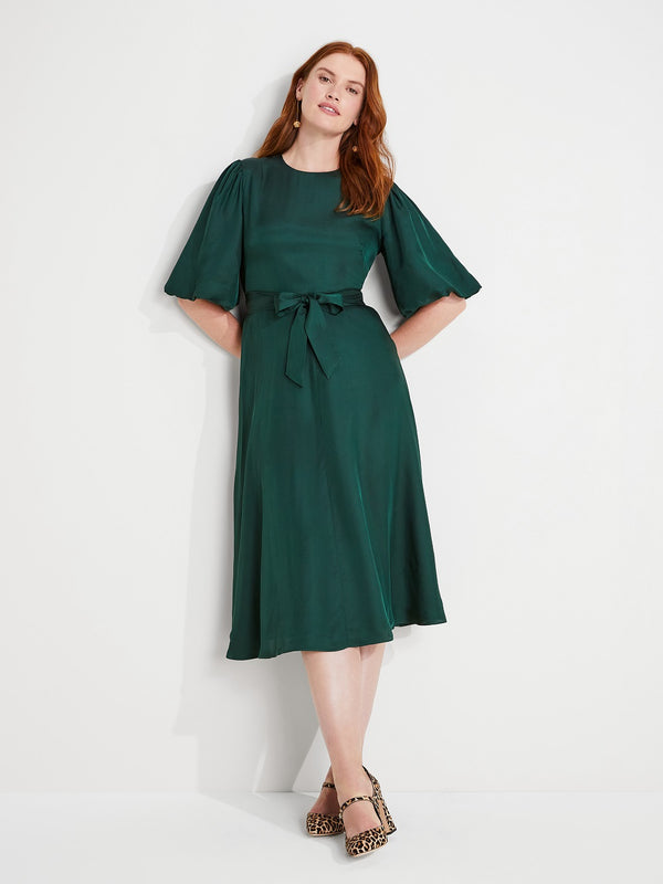 K9718-silk-blend matinee dress-Pine Grove