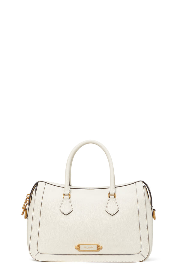 K9914-gramercy medium satchel-Halo White