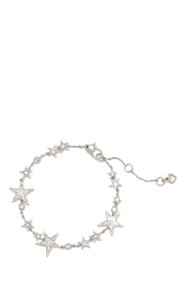 KF241-tennis bracelet-Clear/Silver