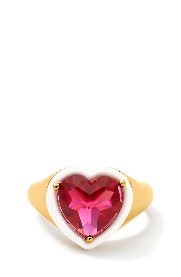 KF263-signet ring-Red Multi