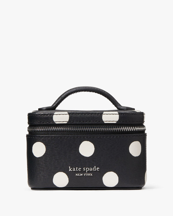 KF567-Morgan Sunshine Dot Jewelry Case-Black Multi