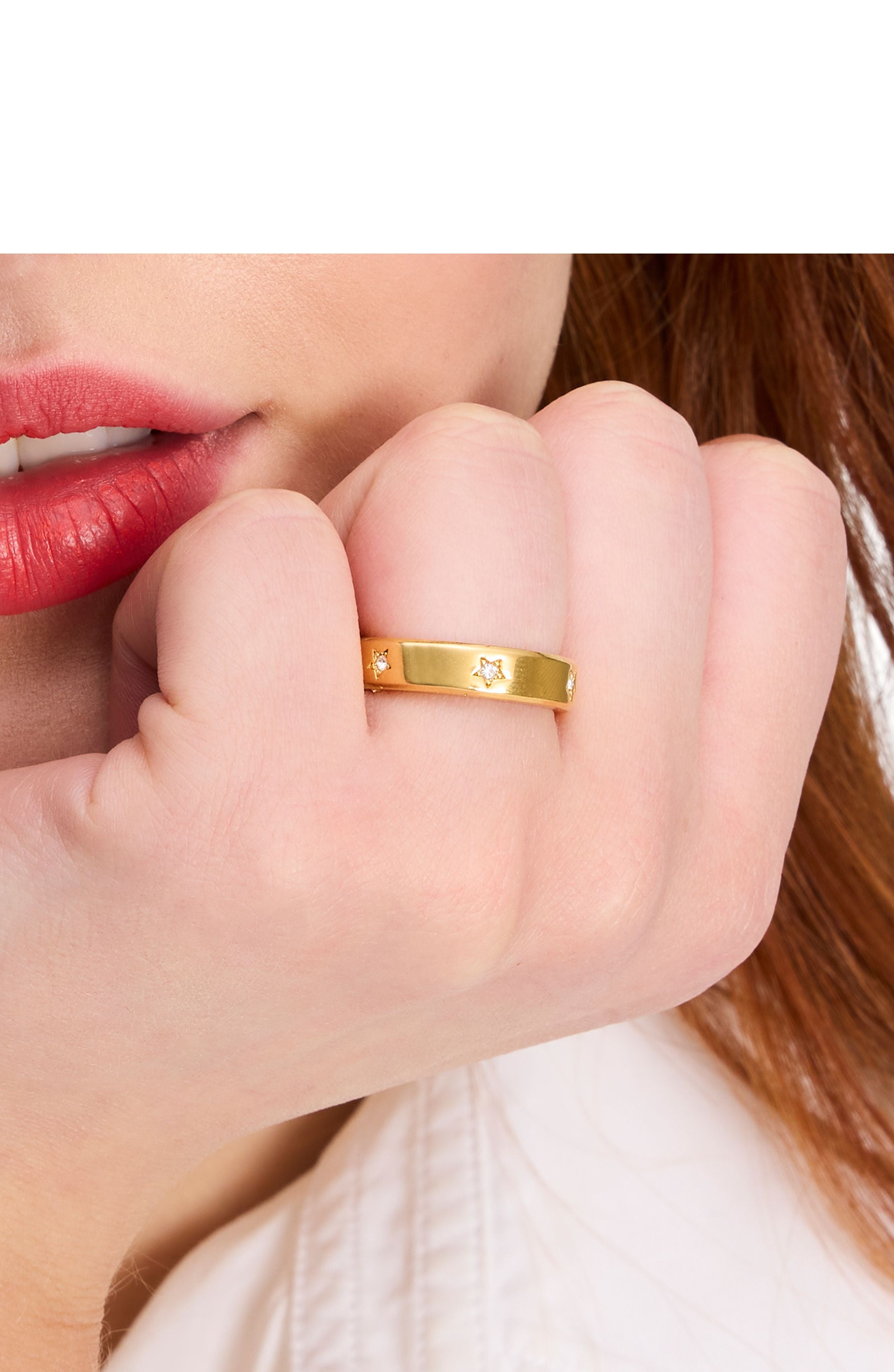KG287-STAR RING-Gold