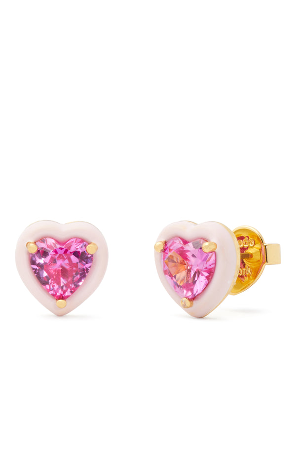 KH375-Sweetheart Studs-Pink